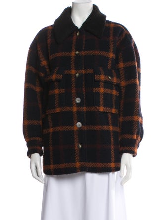 No.6 Plaid Print Coat