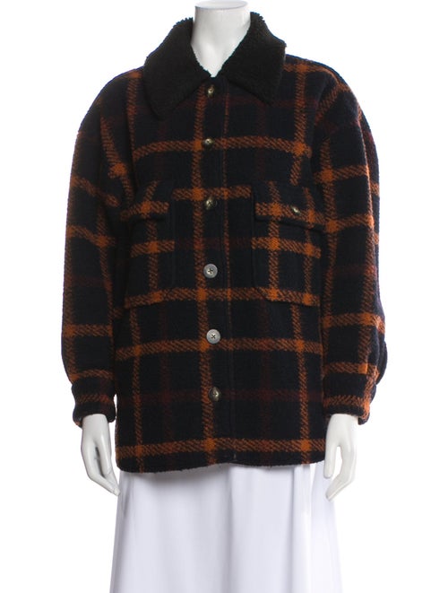 No.6 Plaid Print Coat
