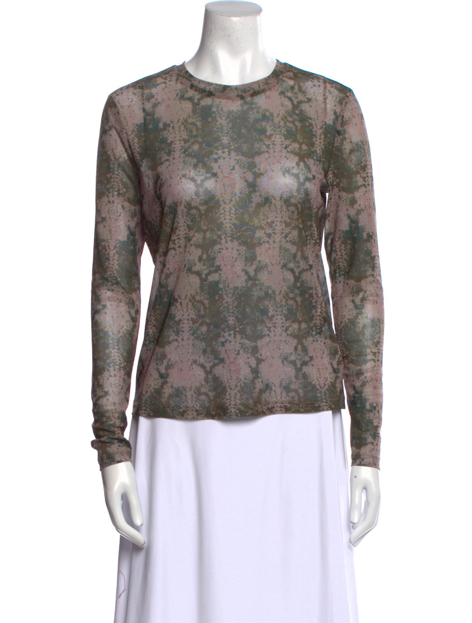 No.6 Floral Print Crew Neck Top