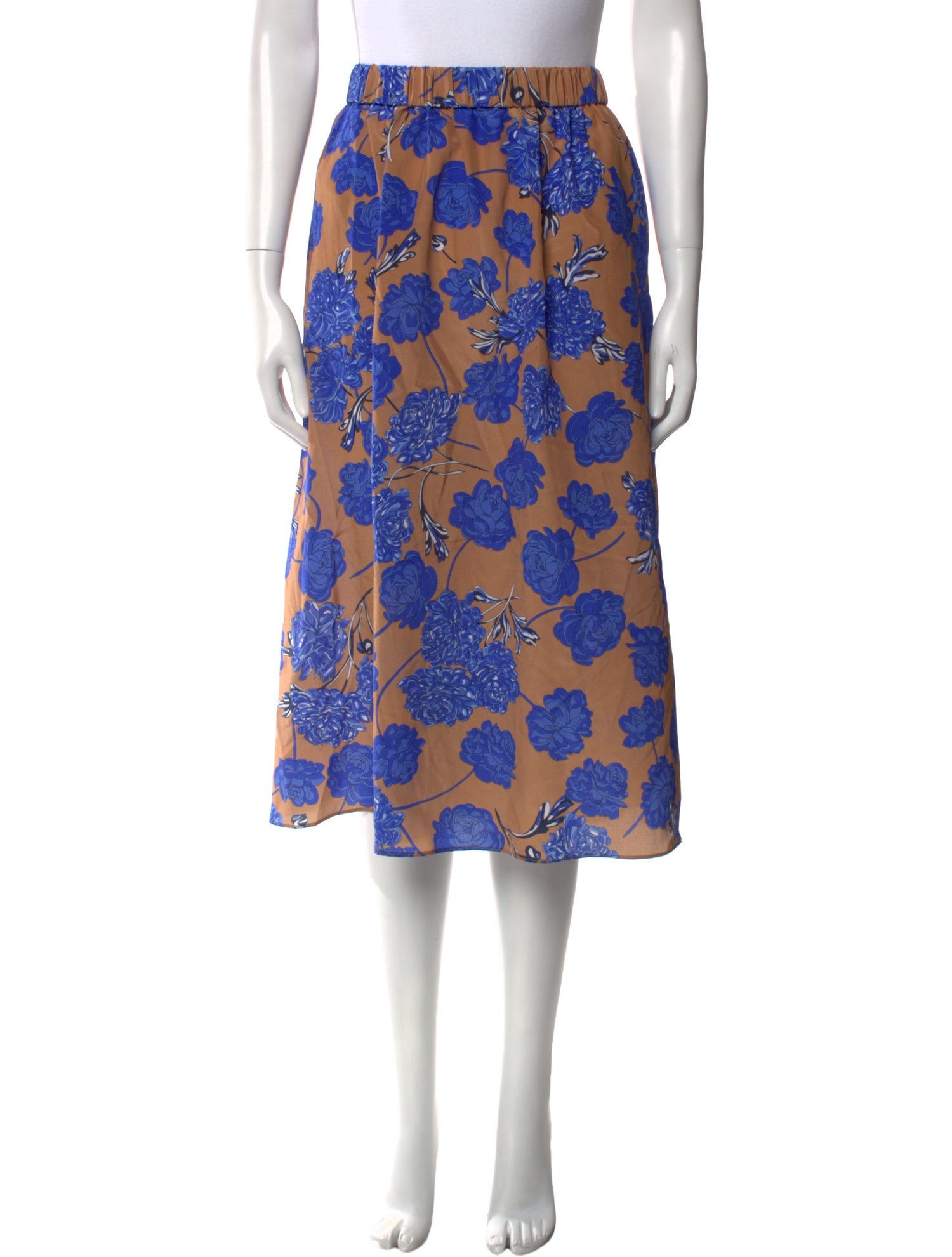 No.6 Silk Knee-Length Skirt