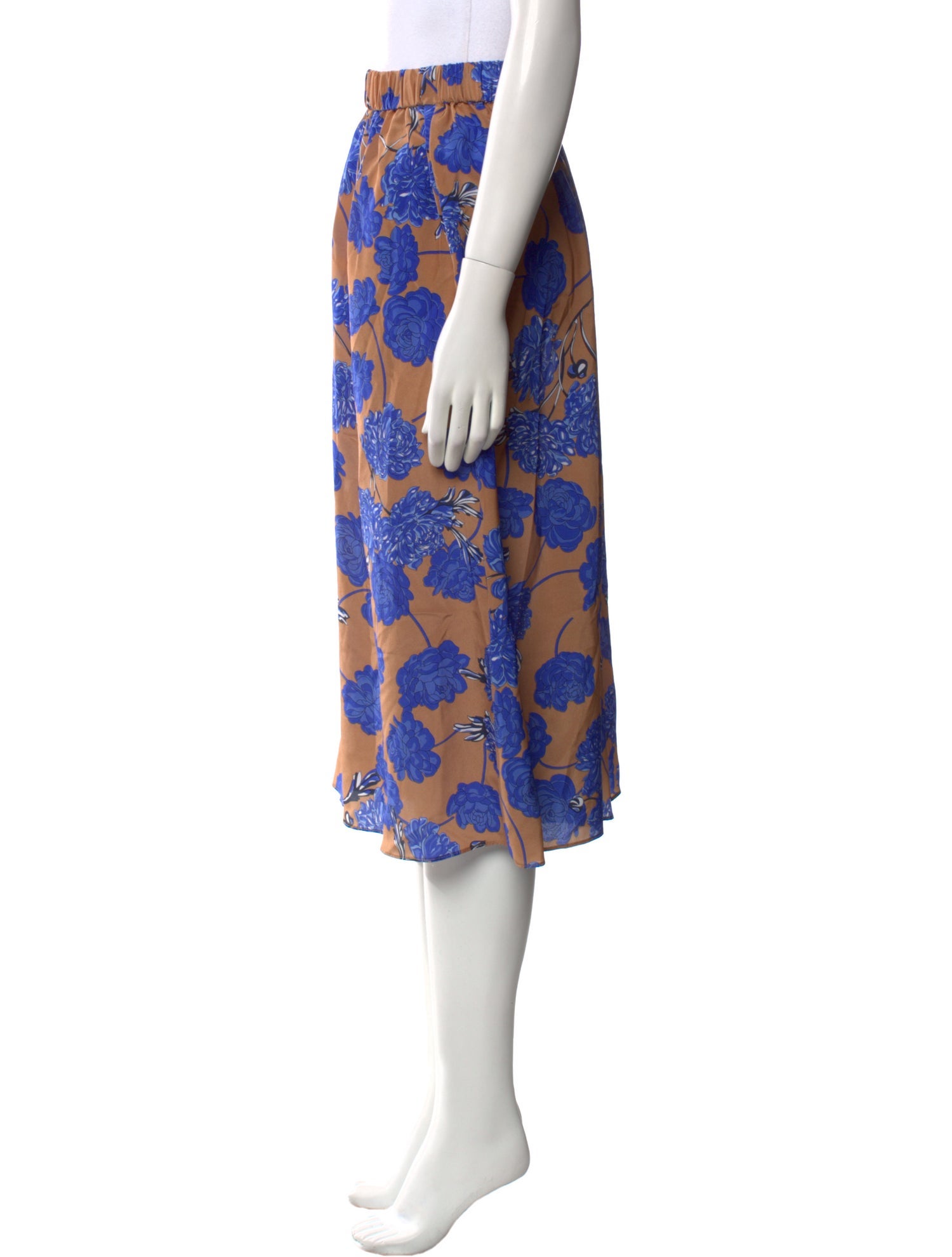 No.6 Silk Knee-Length Skirt