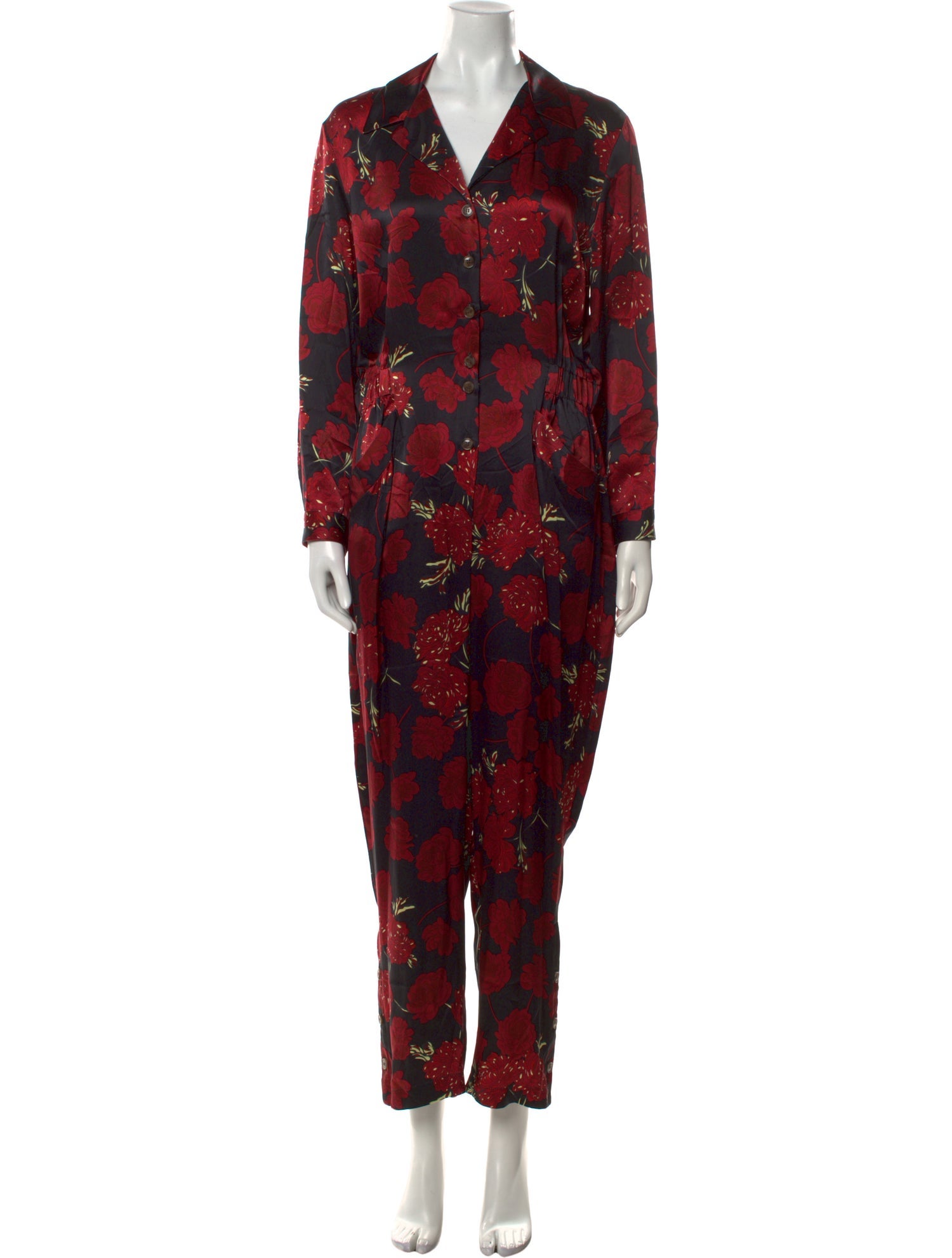 No.6 Silk Floral Print Jumpsuit