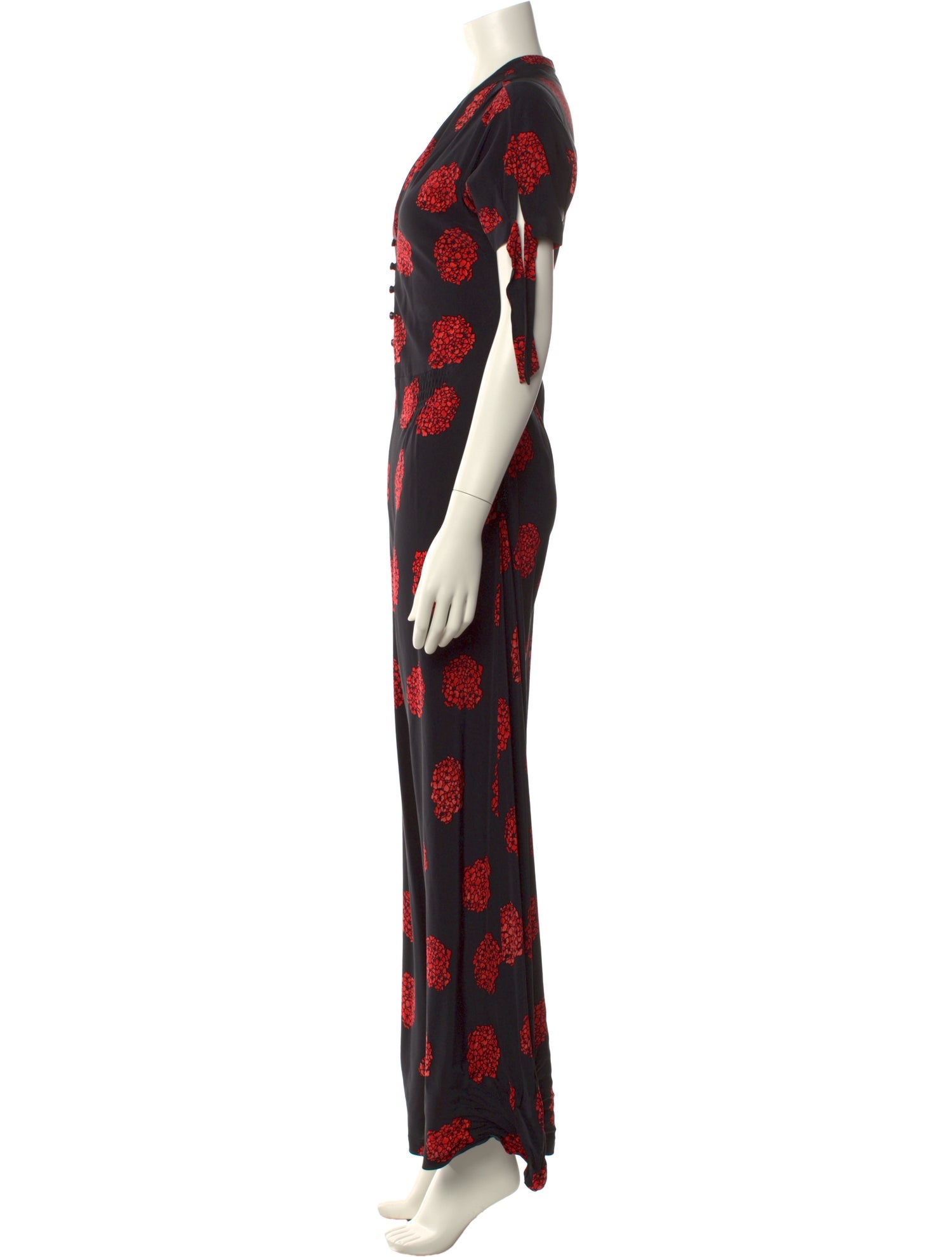 No.6 Silk Polka Dot Print Jumpsuit