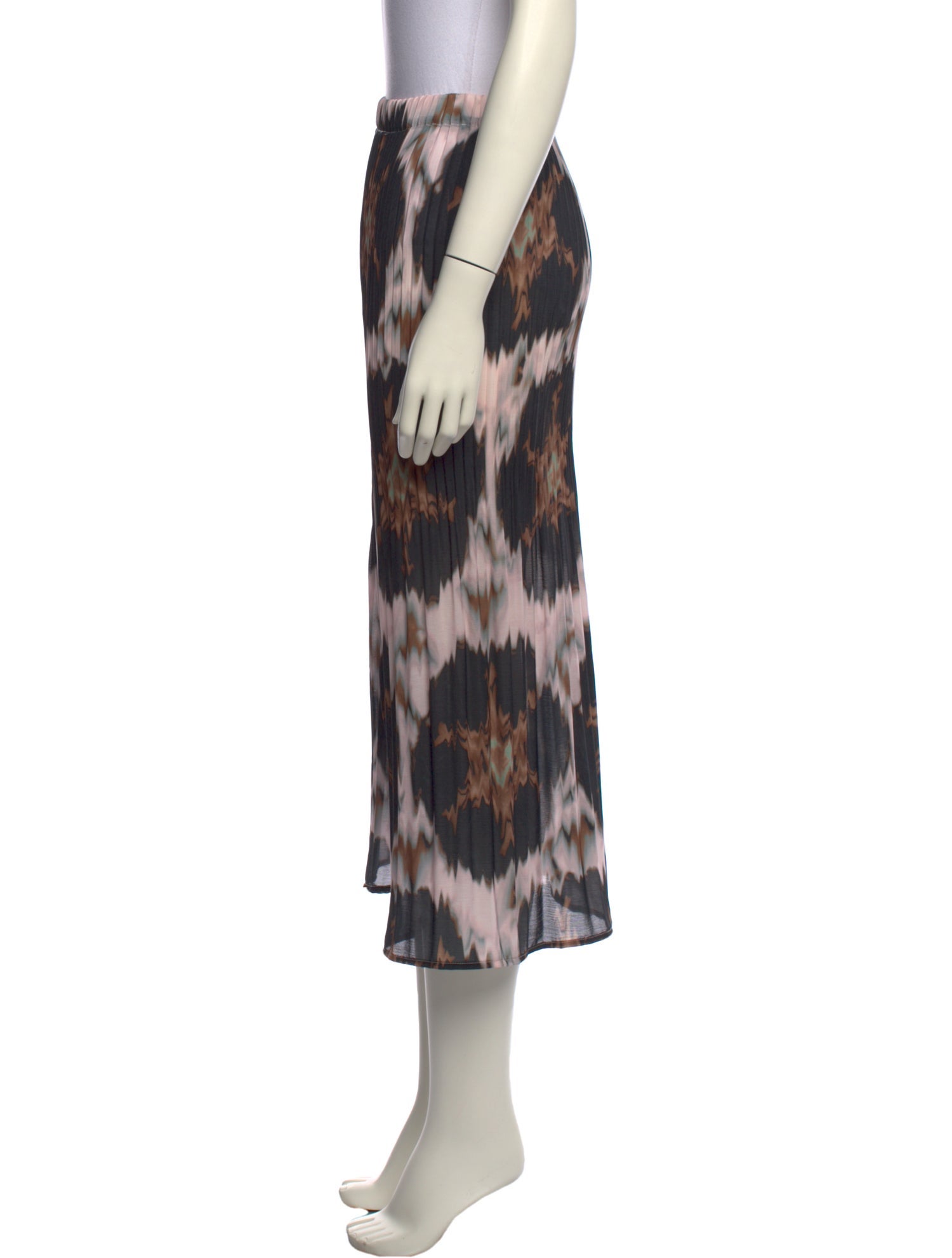 No.6 Animal Print Midi Length Skirt