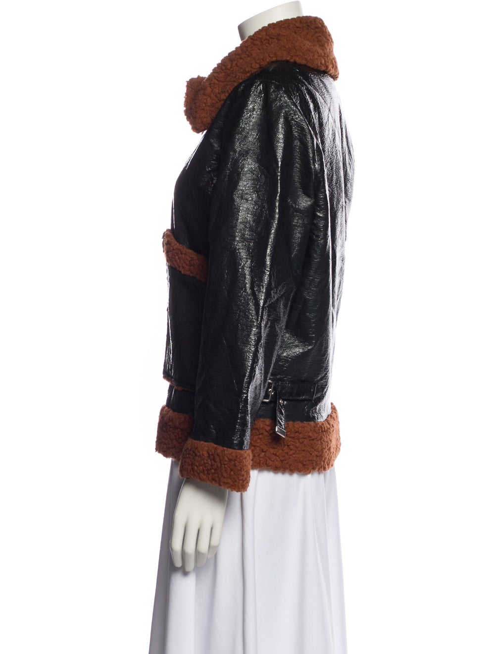 No.6 Jacket Black Pointed Collar Patch Pockets & - image 2