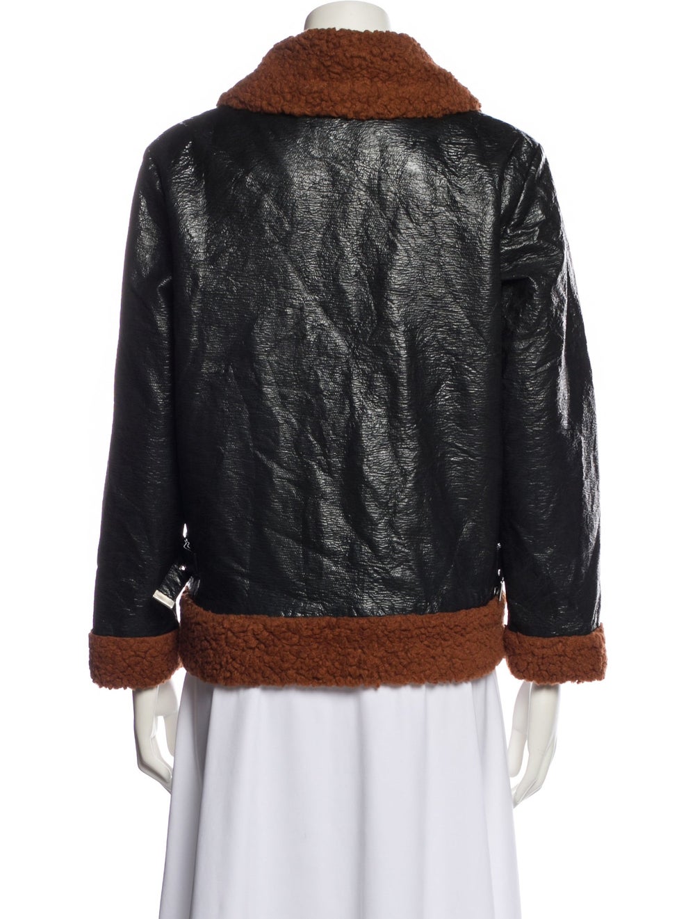 No.6 Jacket Black Pointed Collar Patch Pockets & - image 3