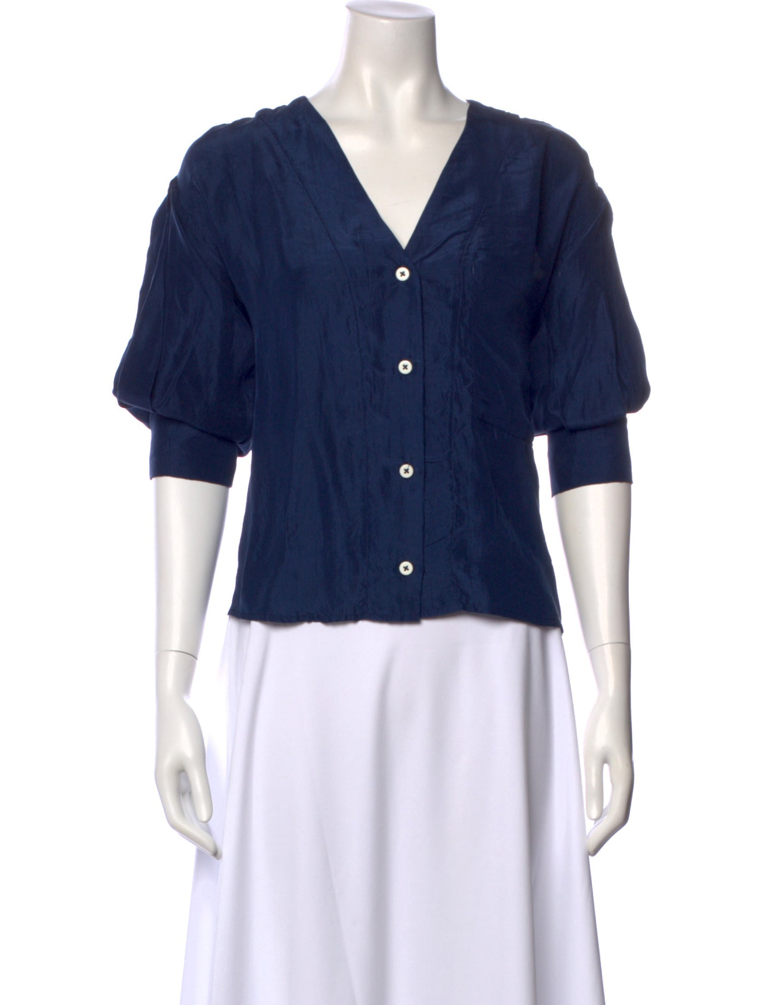 No.6 Silk V-Neck Blouse