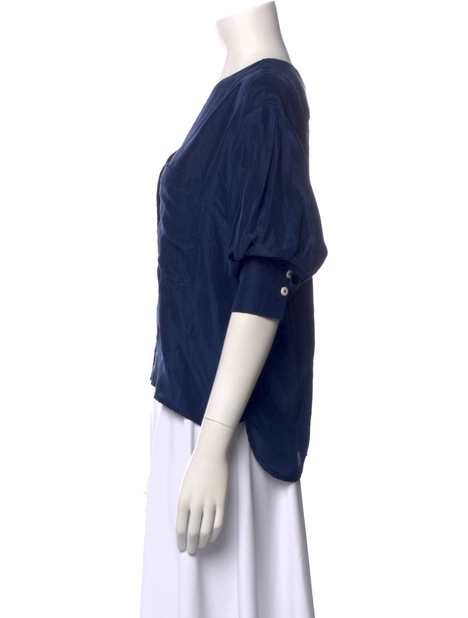 No.6 Silk V-Neck Blouse