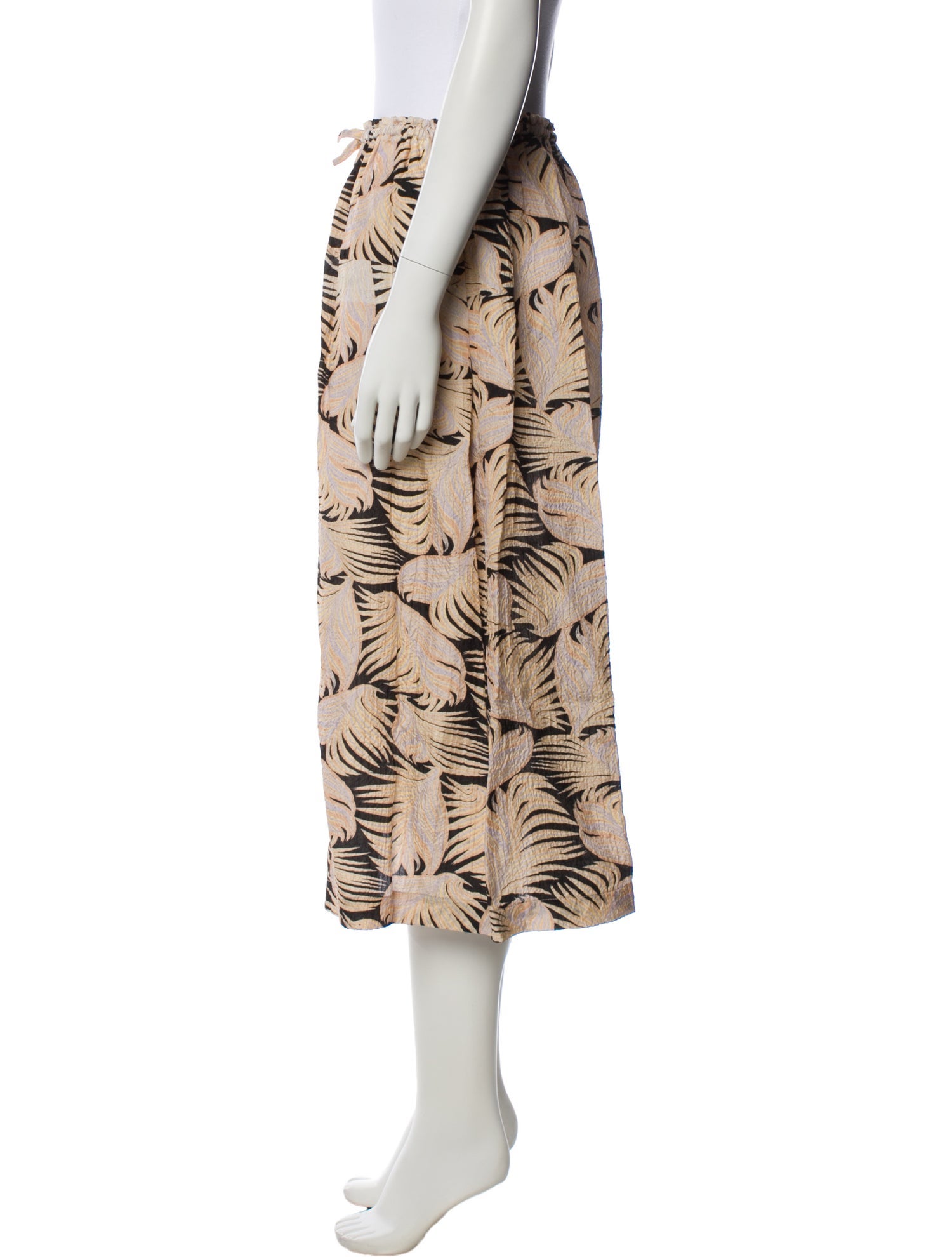 No.6 Printed Midi Length Skirt