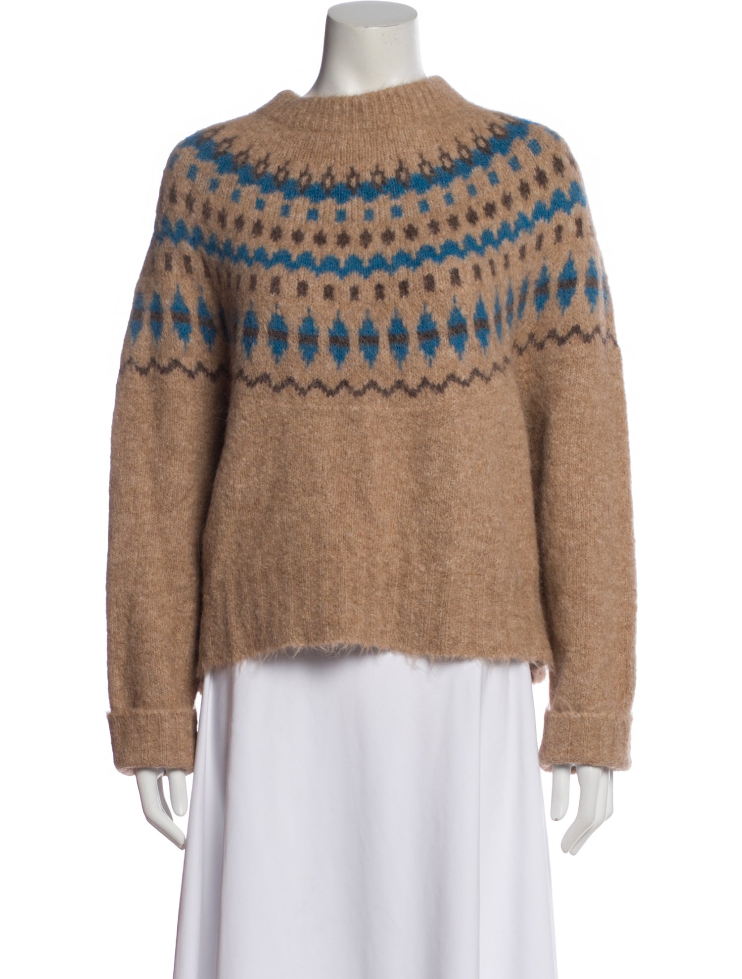 No.6 Alpaca Printed Sweater w/ Tags