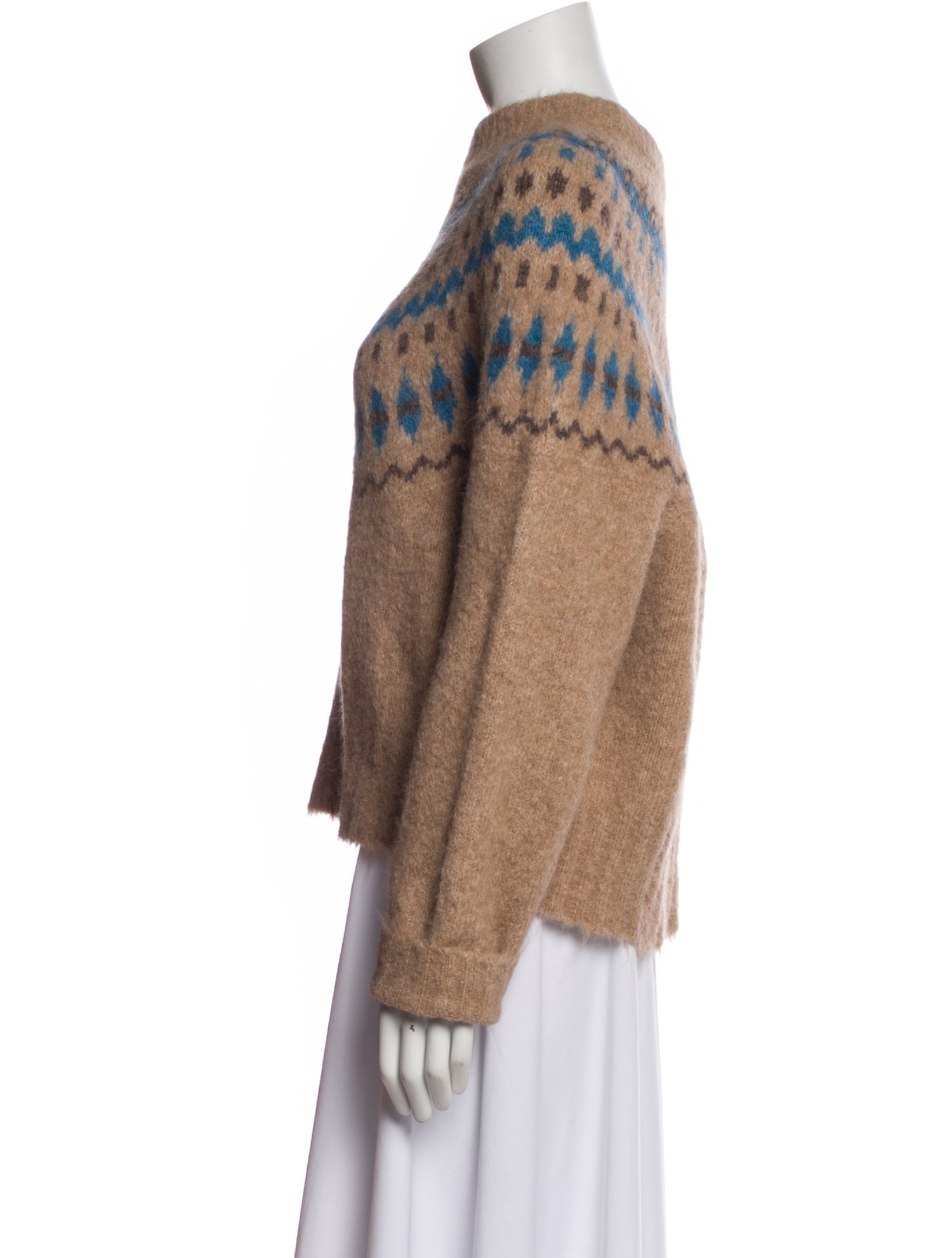 No.6 Alpaca Printed Sweater w/ Tags