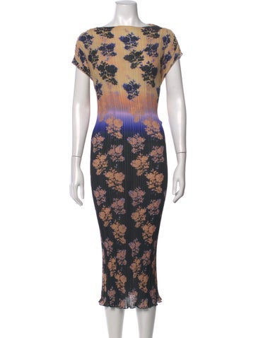 Pre-owned No.6 Floral Print Midi Length Dress In Multicolor