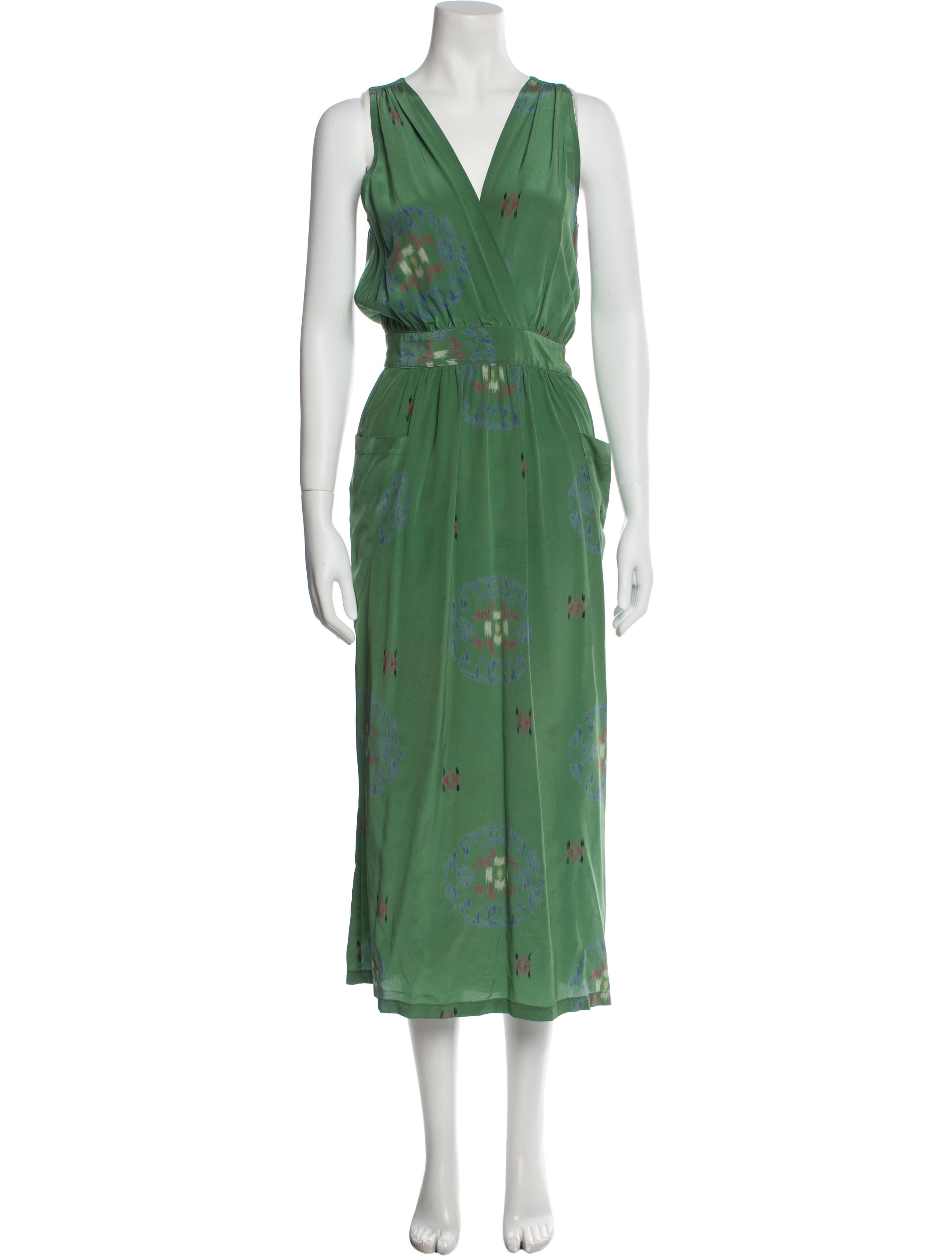 no 6 silk dress Silk Midi Length Dress