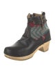 No. 6 Store Leather Printed Moto Boots