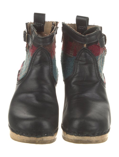 No. 6 Store Leather Printed Moto Boots