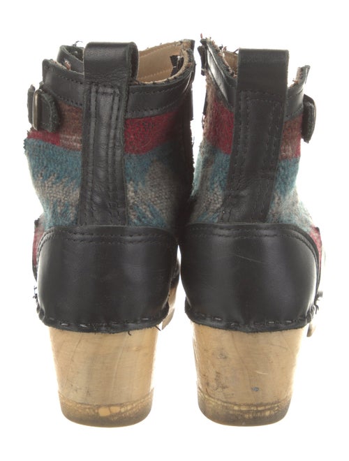 No. 6 Store Leather Printed Moto Boots
