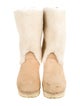 No. 6 Store Suede Fur Trim Boots