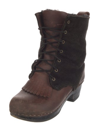No. 6 Store Leather Lace-Up Boots