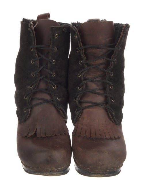 No. 6 Store Leather Lace-Up Boots