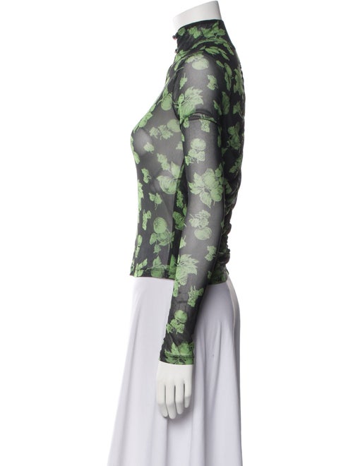 No. 6 Store Floral Print Turtleneck Top
