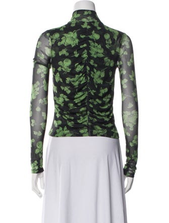No. 6 Store Floral Print Turtleneck Top