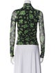 No. 6 Store Floral Print Turtleneck Top