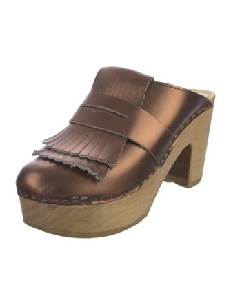 No. 6 Store Leather Lasercut Accents Mules