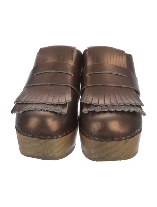 No. 6 Store Leather Lasercut Accents Mules