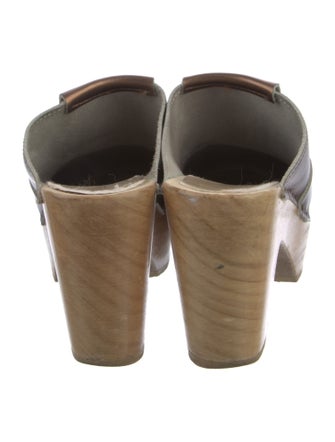 No. 6 Store Leather Lasercut Accents Mules