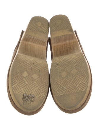 No. 6 Store Suede Fur Trim Mules