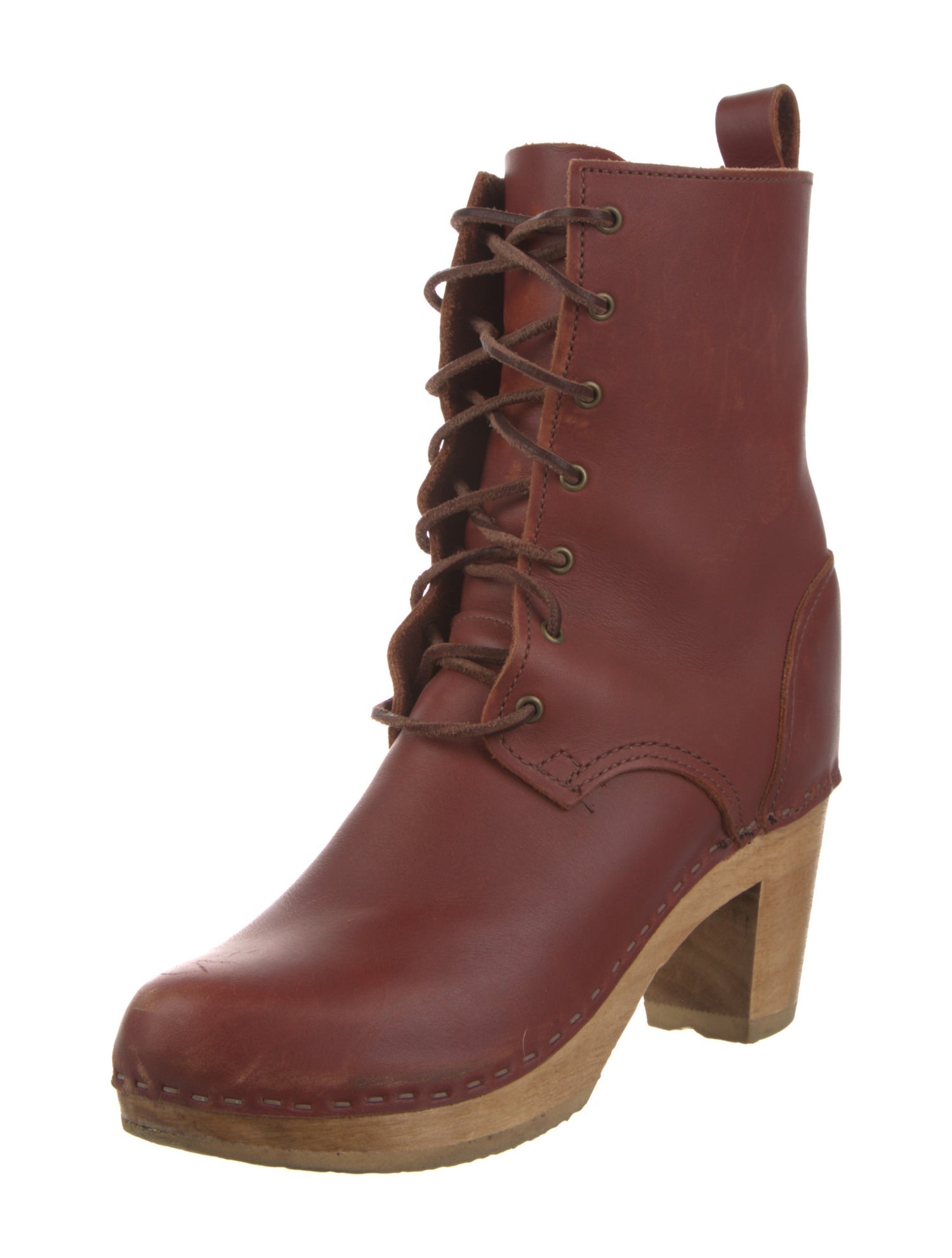No. 6 Store Leather Lace-Up Boots