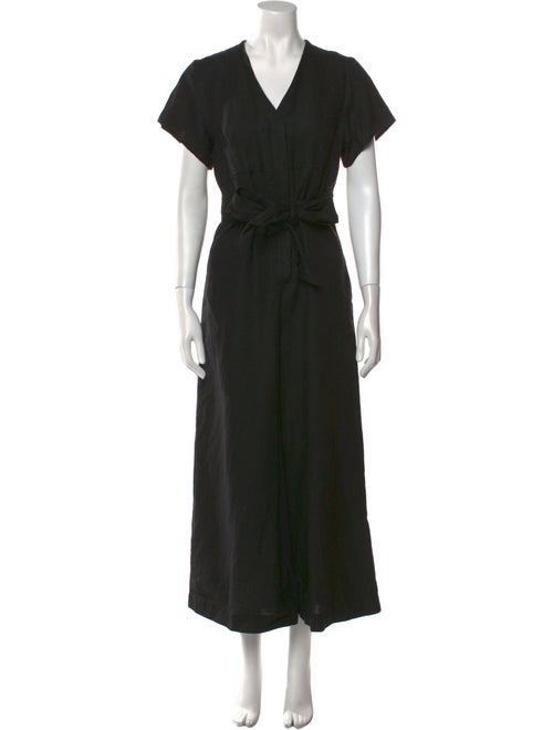 No. 6 Store Linen V-Neck Jumpsuit