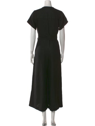 No. 6 Store Linen V-Neck Jumpsuit