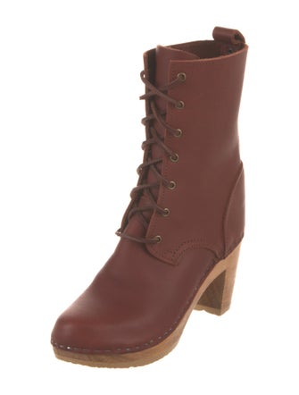 No. 6 Store Leather Lace-Up Boots
