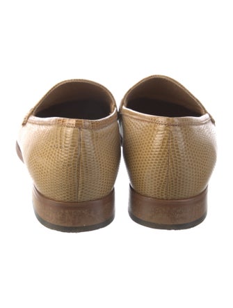 No. 6 Store Embossed Leather Loafers