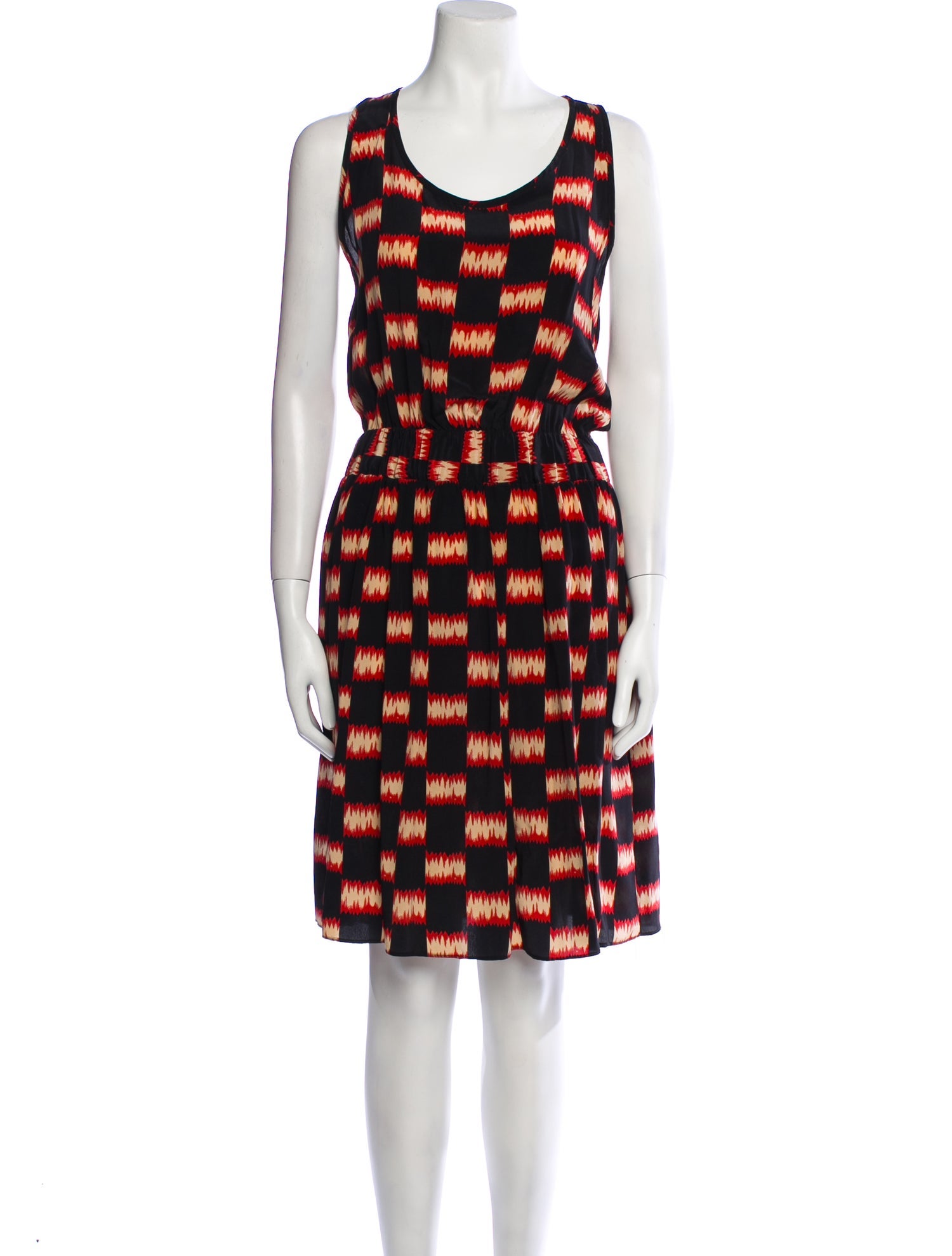 No. 6 Store Silk Knee-Length Dress