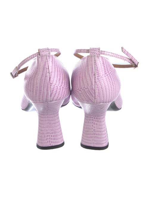 No. 6 Store Embossed Leather Printed Pumps