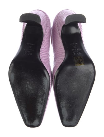 No. 6 Store Embossed Leather Printed Pumps