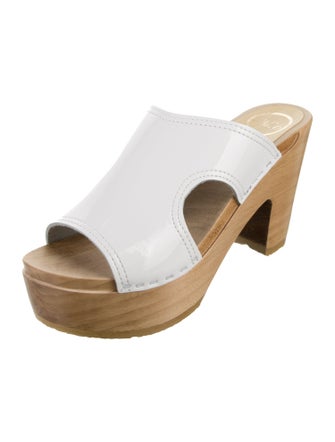 No. 6 Store Patent Leather Cutout Accent Slides