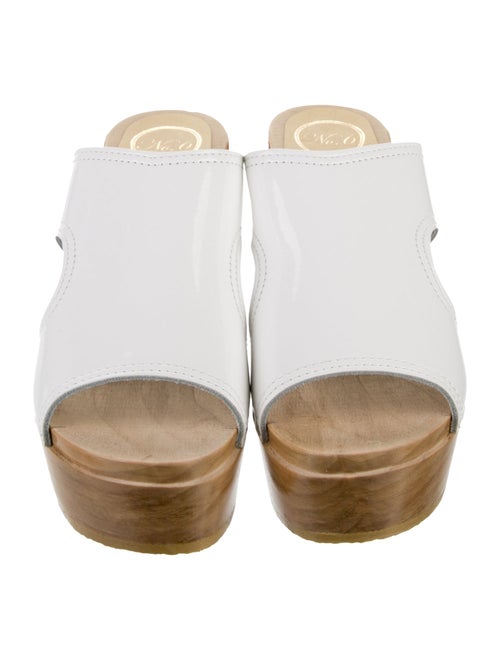 No. 6 Store Patent Leather Cutout Accent Slides