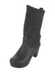 No. 6 Store Suede Leather Trim Embellishment Sock Boots