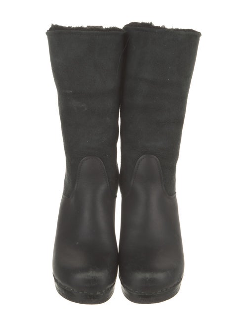 No. 6 Store Suede Leather Trim Embellishment Sock Boots