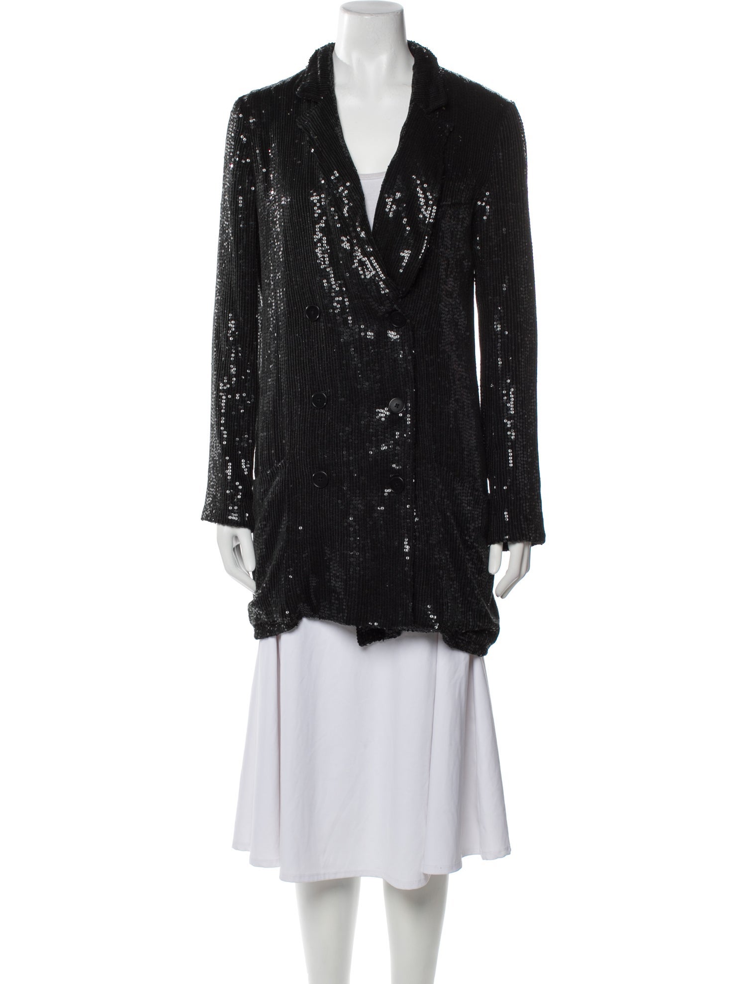 No. 6 Store Silk Peacoat