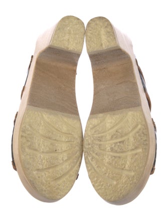 No. 6 Store Patent Leather Printed Slides