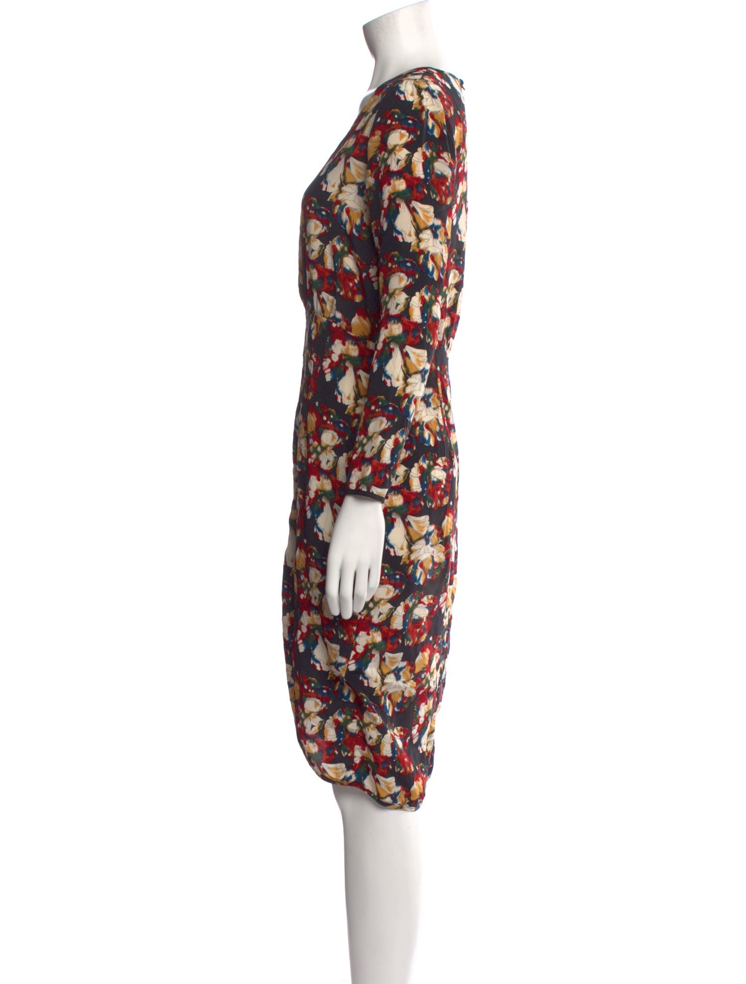 No. 6 Store Silk Knee-Length Dress