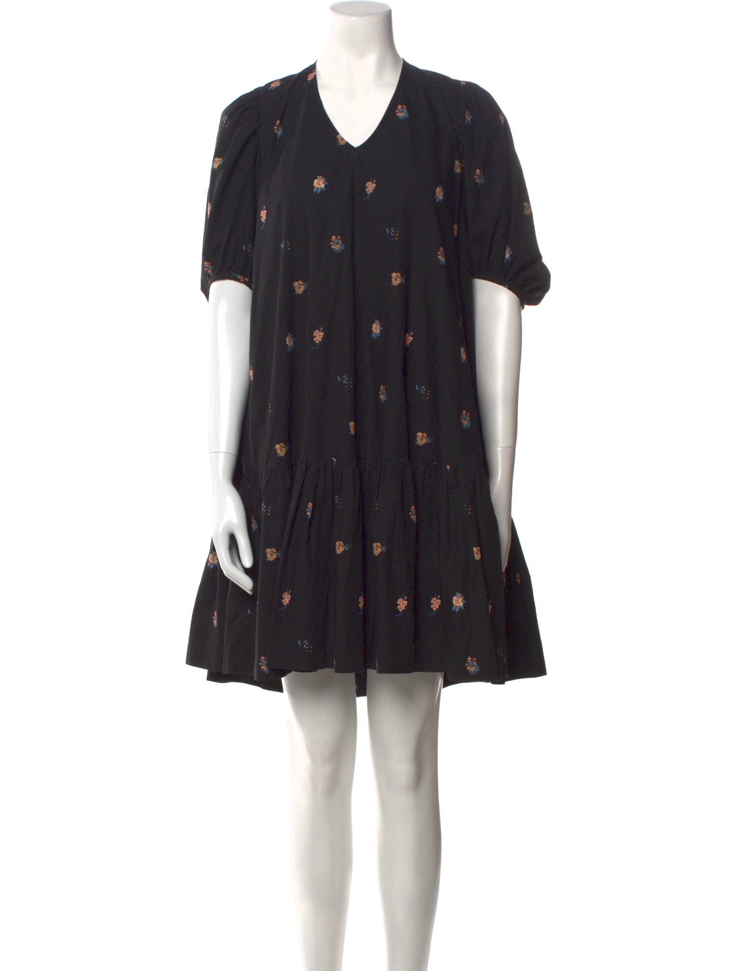 No. 6 Store Floral Print Knee-Length Dress