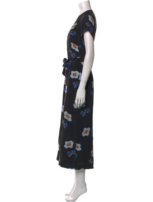 No. 6 Store Silk Floral Print Jumpsuit