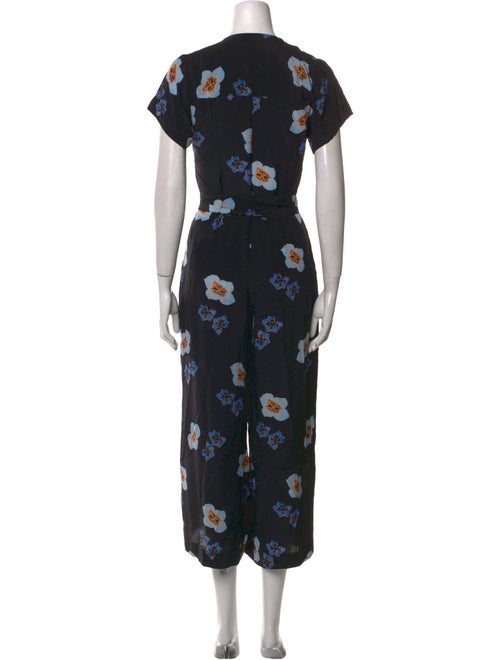 No. 6 Store Silk Floral Print Jumpsuit
