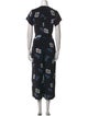 No. 6 Store Silk Floral Print Jumpsuit