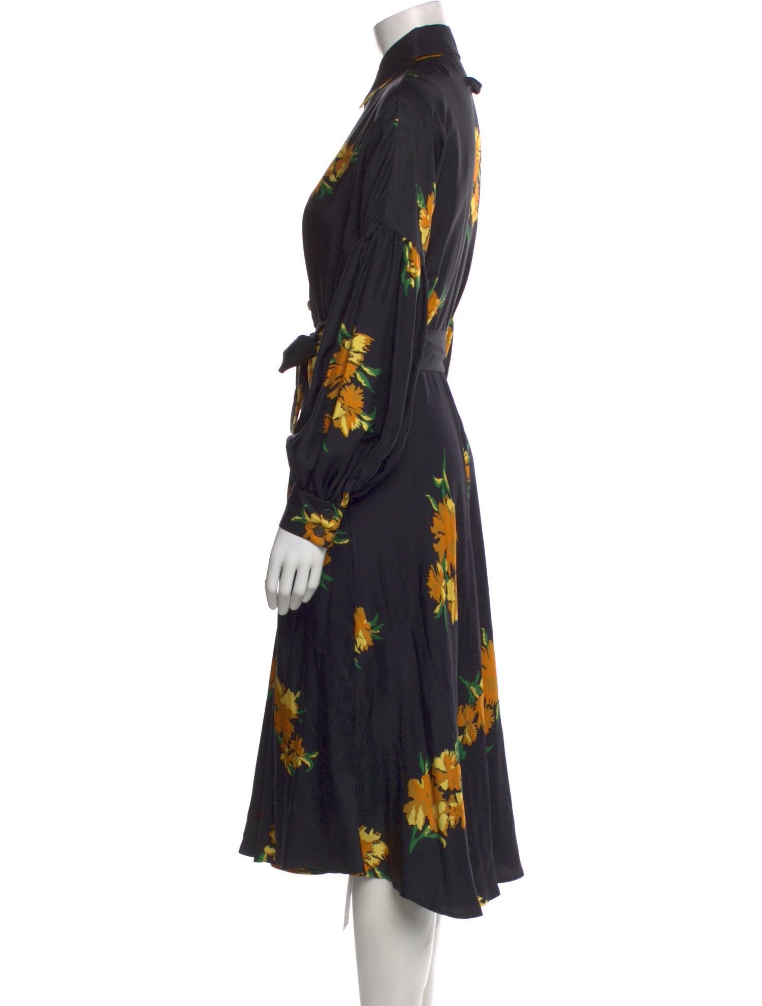 No. 6 Store Silk Midi Length Dress